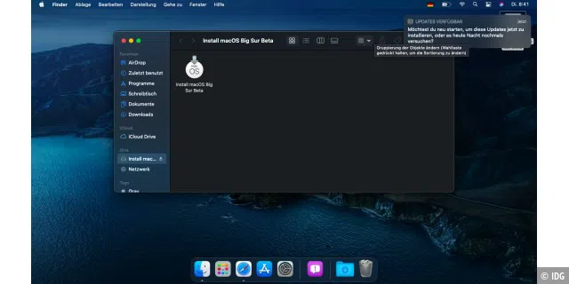 Über ein Installationsmedium mit macOS Big Sur kann die neue Version auch auf nicht kompatiblen Macs installiert werden.