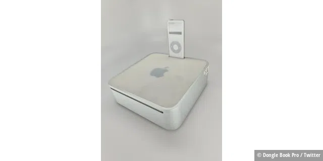 Mac-Mini-Prototyp mit dem iPod-Dock