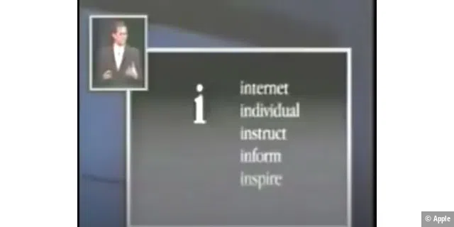 Keynote-Vorstellung von iMac 1998.