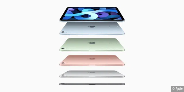 Grün und Blau - das sind die zwei neuen Farben des iPad Air.