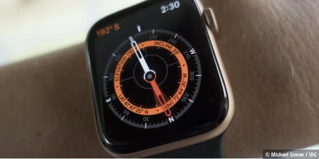 Eines der Upgrades gegenüber der Apple Watch Series 3 ist ein Kompass.