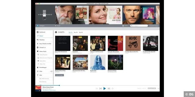 Die Pioniere des Download Musikdiensts für Highres Audio bieten einen feinen Katalog an Musiktitel in bester geprüfter Audio-Qualität.