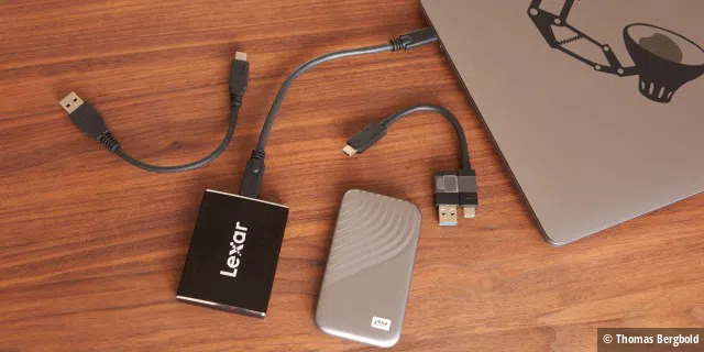 Die kompakten NVMe SSDs überzeugen durch ihr kompaktes Gehäuse aber auch die schnellen Datenraten. Perfekt für den Videoschnitt oder Bildbearbeitung unterwegs.