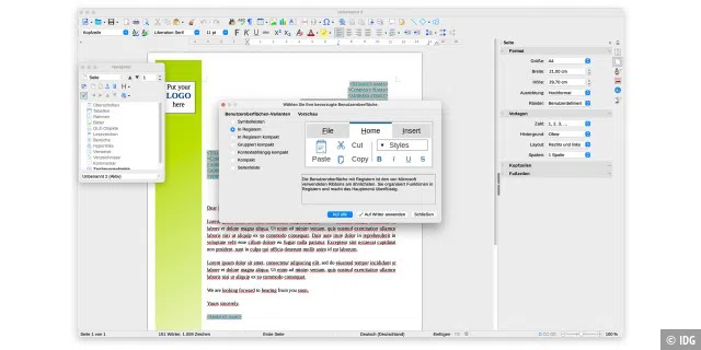 Anwender von Microsoft Office 365 müssen sich bei LibreOffice nicht zu sehr umgewöhnen.
