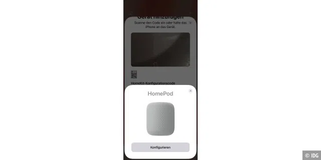 Die Konfiguration des Homepod über das iPhone ist weitgehend selbsterklärend.