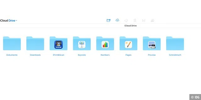 iCloud Drive steht auch im Browser zur Verfügung.