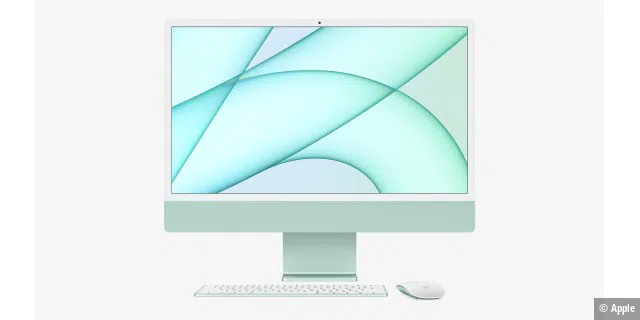 Die Farben des neue iMac-Modells bleiben eher dezent pastellen.