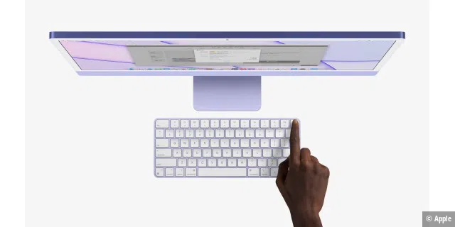 Touch-ID wandert in die drahtlose Tastatur. Ob sich diese Tastatur an mehreren Macs verwenden lässt, ist noch unklar.
