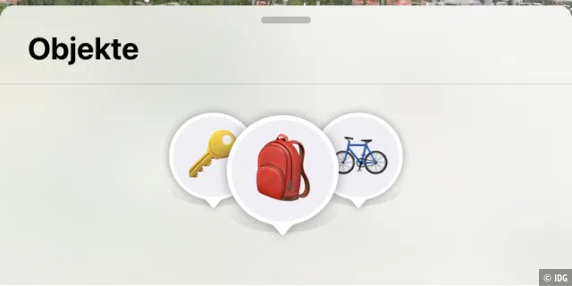 Die Objekte in der App 