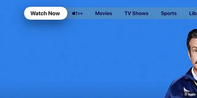 Die neue Registerkarte TV+ macht es einfach, Sendungen auf Apples Streaming-Dienst zu finden.