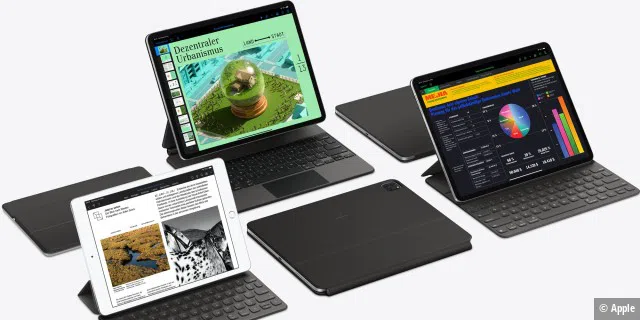 Apple bietet drei unterschiedliche Tastaturen für iPads an.