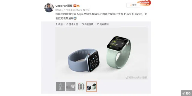 Apple Watch Series 7 erscheint wohl in zwei Größen
