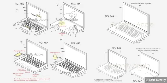 Patentzeichnungen für einen Mac mit Doppel-Display
