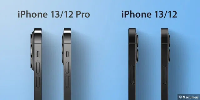 iPhone 13 vs. iPhone 12: Kamera steht weiter heraus