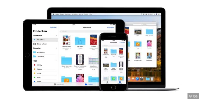 Apples iCloud ist nahtlos eingebunden – das macht sie ausgesprochen praktisch!