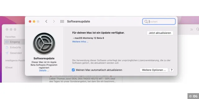 Updates des Betriebssystems lösen oft auch Probleme in Apple Mail.