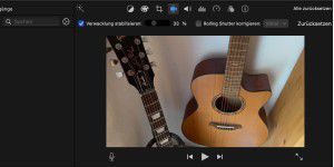 Verwackelte Videos in iMovie stabilisieren