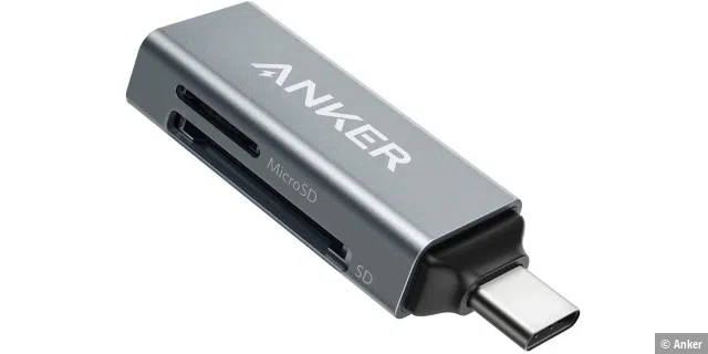 Anker bietet einen günstigen USB-C-Adapter für SD-Karten.