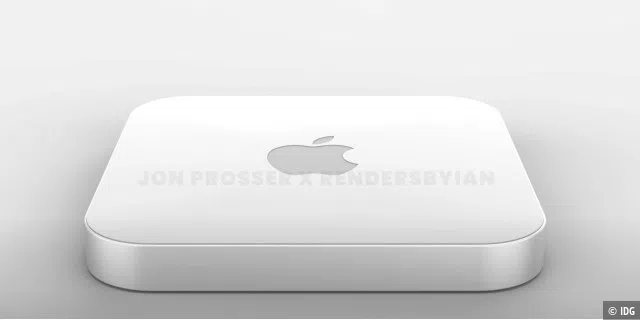 Der Mac Mini bekommt ein neues Design mit einem Deckel aus Kunststoff. Auch hier wären verschiedene Farben möglich