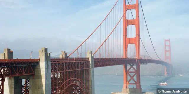 Eher unwahrscheinlich, dass das nächste macOS „Golden Gate“ heißen wird, aber ein schönes Motiv für den Schreibtisch würde es abgeben.