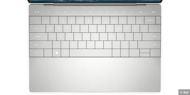 Das Dell XPS 13 Plus verfügt über ein unsichtbares Trackpad unterhalb der Tastatur.