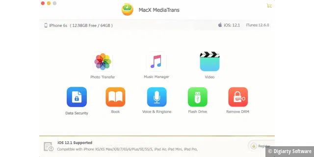 MacX MediaTrans ist ein vielseitiger iPhone-Manager für den Mac.