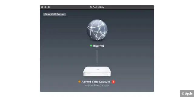 Das Airport-Dienstprogramm von Apple bietet eine Oberfläche, die einfacher zu bedienen ist als viele webbasierte Tools, die derzeit von Routern verwendet werden.