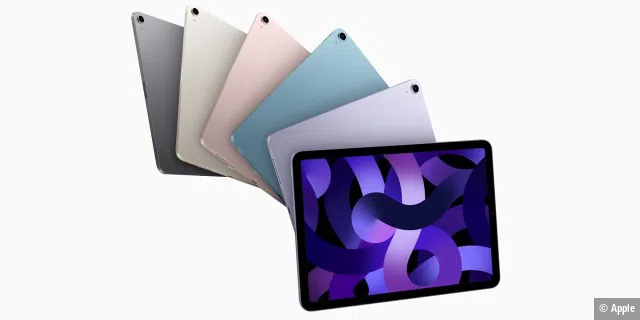 Das iPad Air ist in fünf verschiedenen Farben erhältlich.