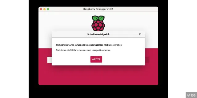Raspberry Pi mit HomeBridge fertigstellen