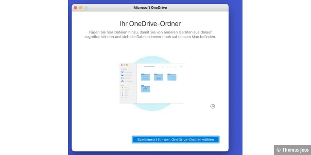 OneDrive for Business in macOS anbinden.