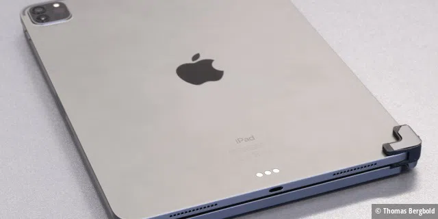 Mit 1,3 cm ist die Brydge pro zusammen mit dem iPad Pro die dickste Kombination.