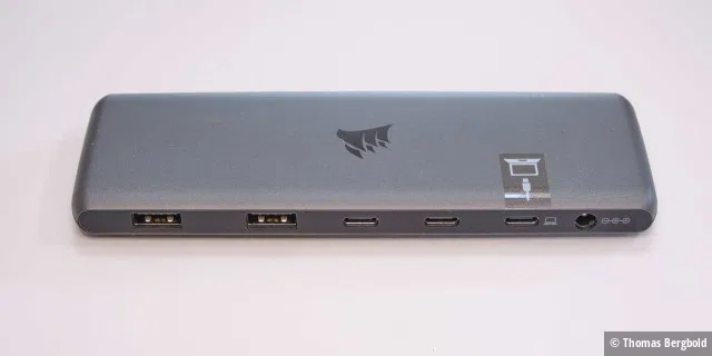 Gleich sieben USB-Anschlüsse und eine 65-W-Stromversorgung bietet das USB100 7-Port USB-C/USB-A Expansion Hub von Corsair.