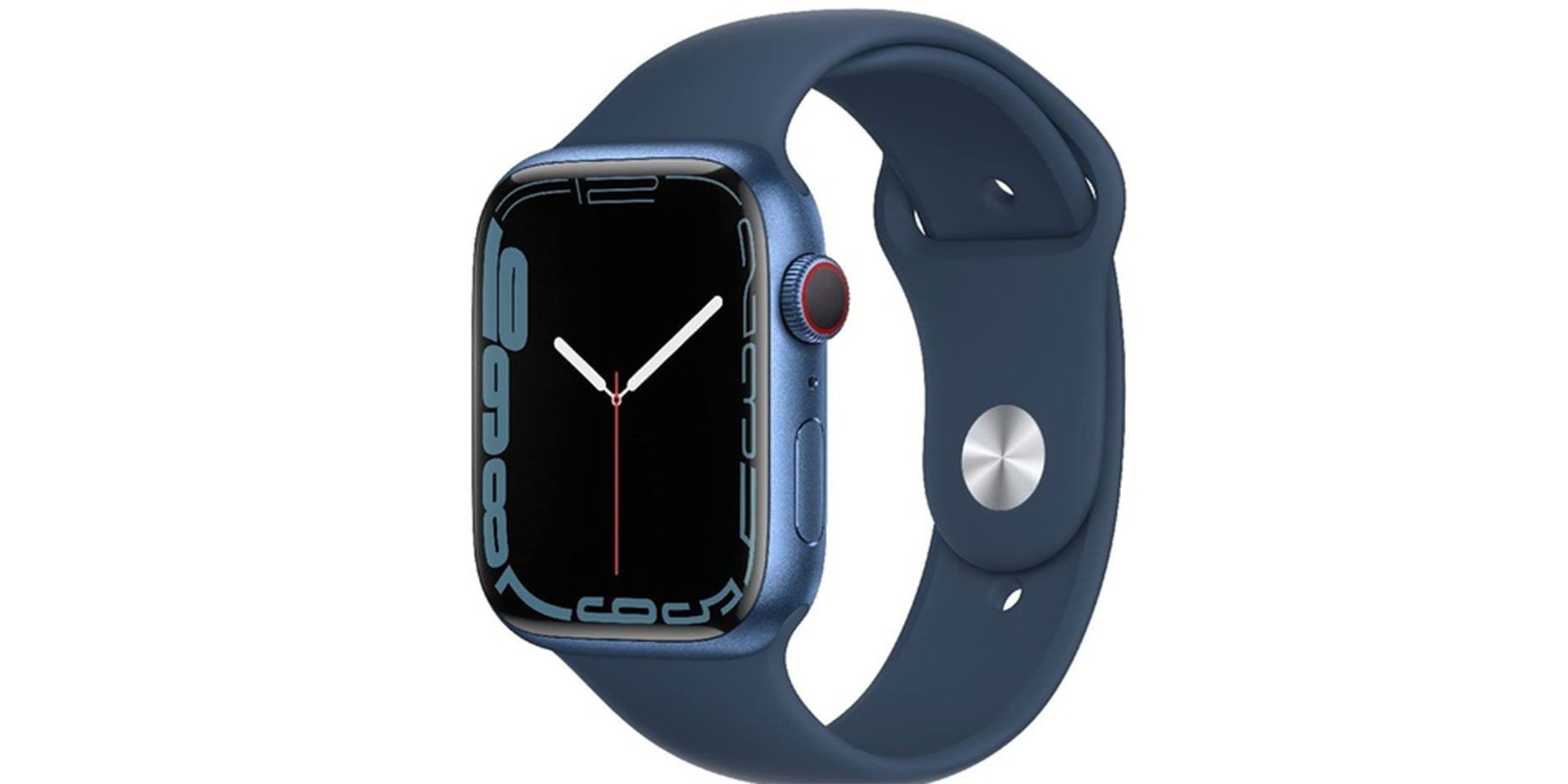 Apple Watch Series 7 GPS 41 mm Aluminiumgehäuse blau Sportarmband abyssblau