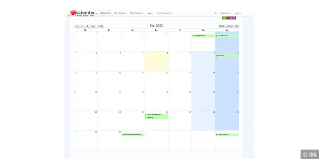 Online-Kalender wie Google Kalender, Outlook.com oder auch Kalender.com bieten viele Möglichkeiten zur Terminplanung.
