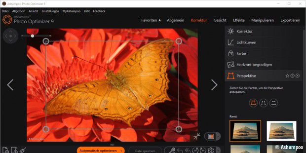 Ashampoo Photo Optimizer 9 bietet viele Automatikfunktionen