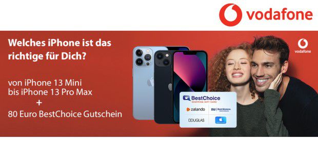 iPhone 13 inklusive Young-Tarif bei Vodafone holen & über 500 Euro sparen