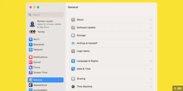 Die Systemeinstellungen in macOS Ventura haben zu viele Listen zum Scrollen.