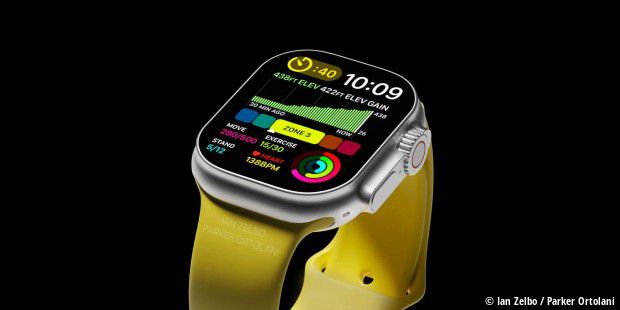 Erste Renders der Apple Watch Pro.